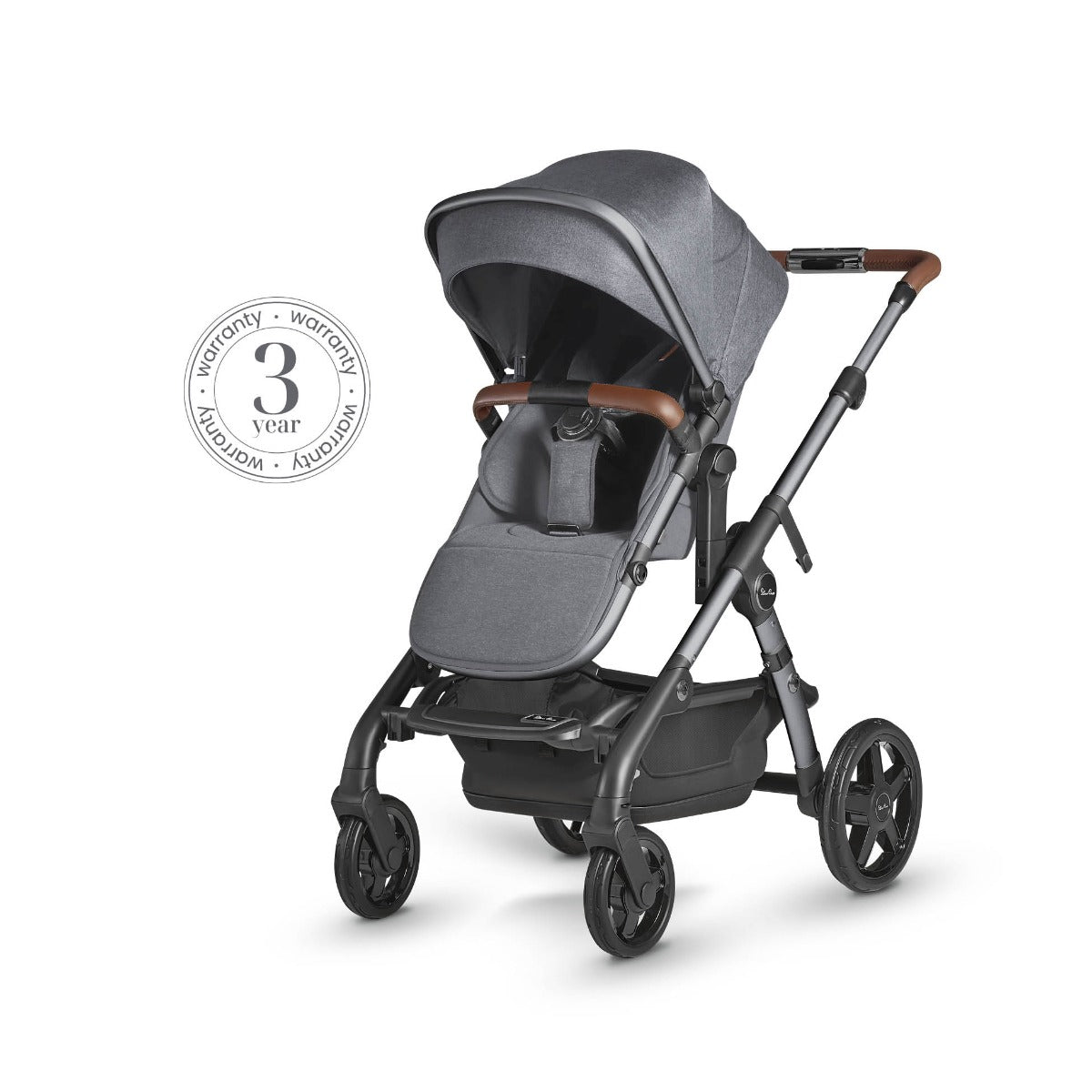 Silver Cross Wave 3 Pram & Pushchair + Motion All Size - Lunar
