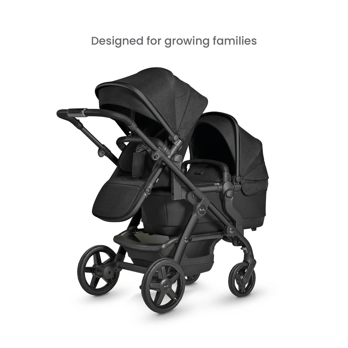 Silver Cross Wave 3 Pram & Pushchair + Motion All Size - Onyx