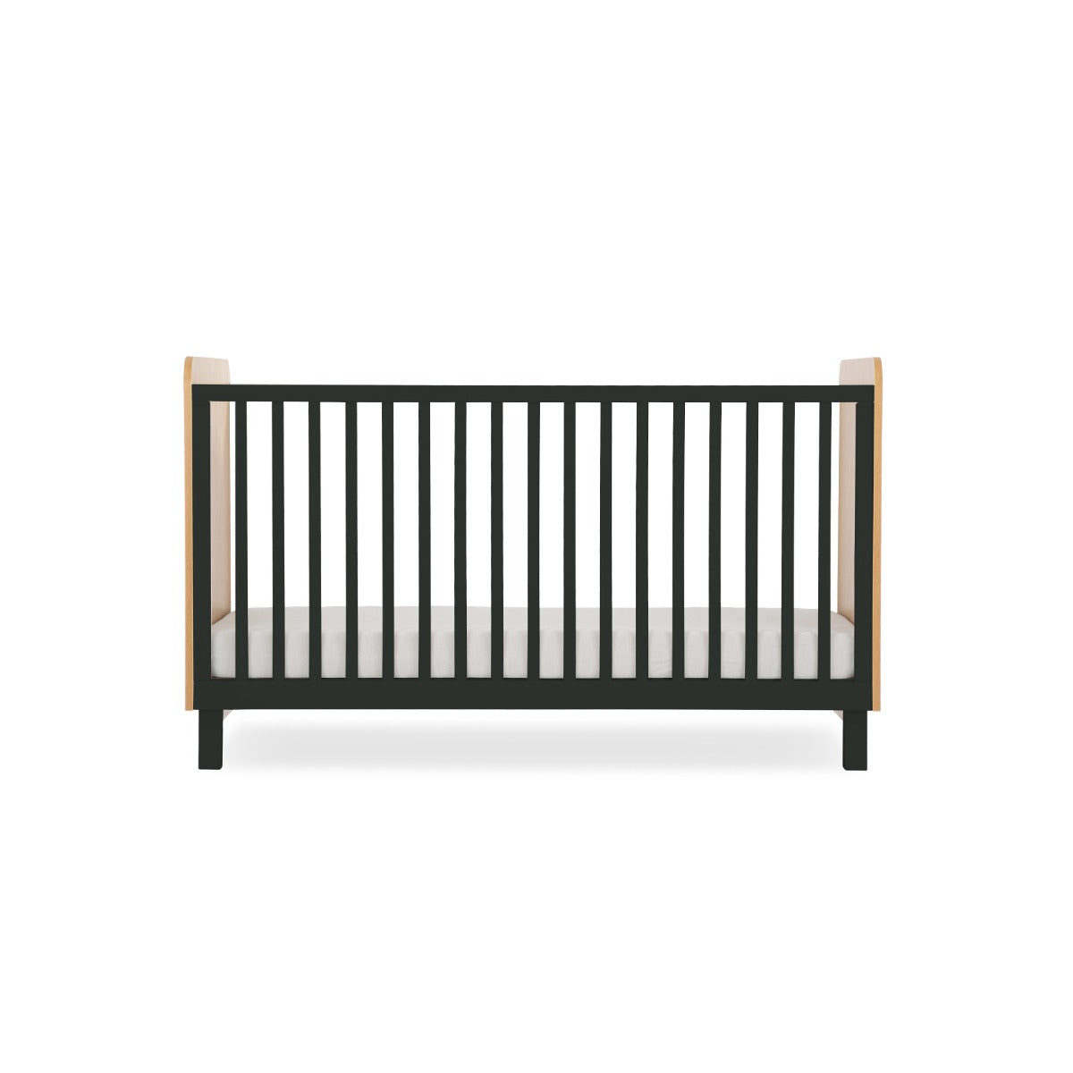 CuddleCo Rafi 3 Piece Nursery Furniture Set - Oak and Black
