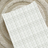 Anti-Roll Wedge Changing Mat - Sage Green Gingham